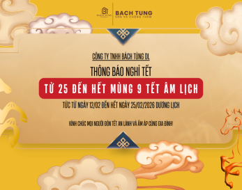 [THÔNG BÁO] LỊCH NGHỈ TẾT NGUYÊN ĐÁN 2026 - CÔNG TY TNHH BÁCH TÙNG DL