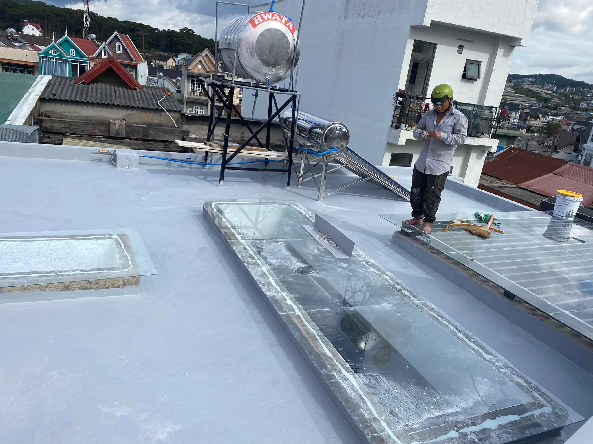 Chống thấm sân thượng bằng Suporseal RF02 tại Đà Lạt