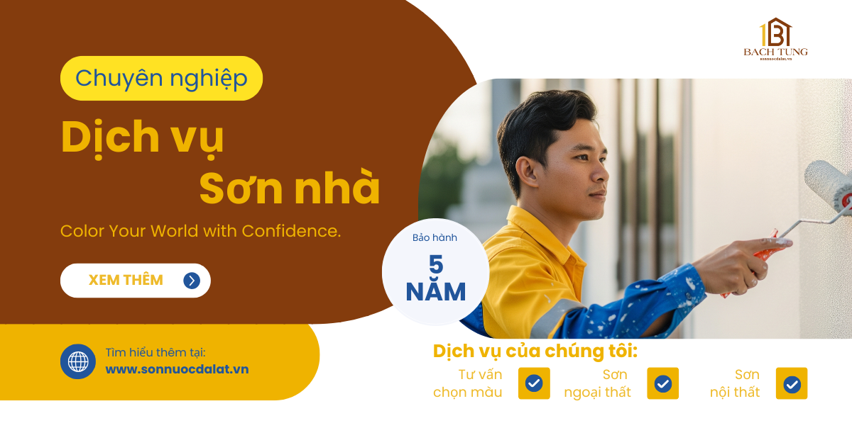 Thi công sơn Dulux trọn gói Đà Lạt