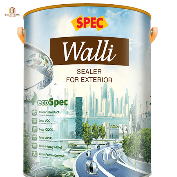 SPEC WALLI SEALER FOR EXTERIOR - SƠN LÓT CHỐNG KIỀM NGOẠI THẤT CAO CẤP - 18L