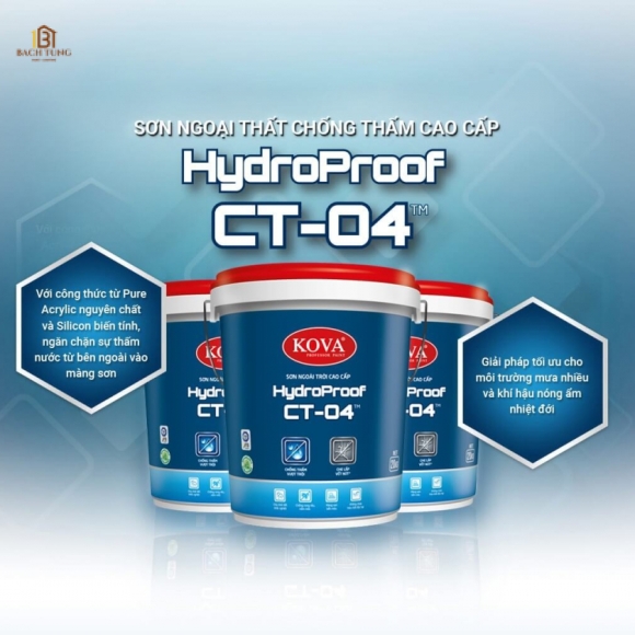 Sơn ngoài trời cao cấp KOVA HydroProof CT-04TM