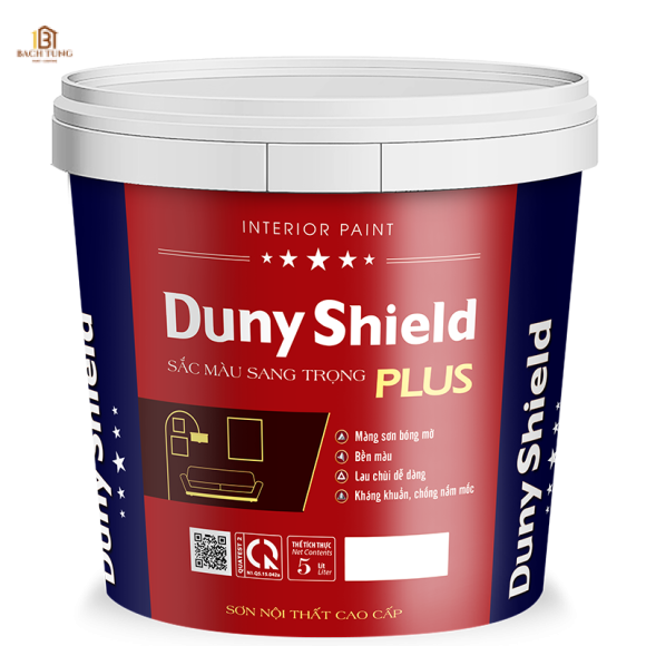 Sơn nội thất bóng mờ DunnyShield Plus Int 18L