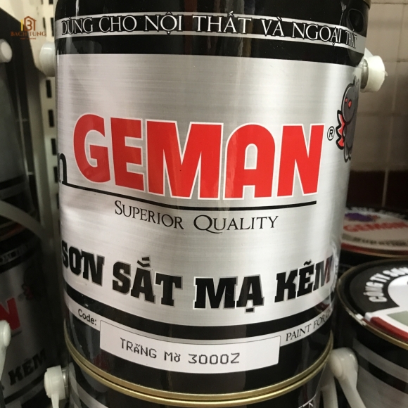 Sơn Dầu Cao Cấp Geman (Dầu Cho Sắt Mạ Kẽm Geman) loại 3kg