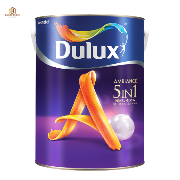 Sơn nước nội thất siêu cao cấp Dulux Ambiance 5 in 1 Pearl Glow - Bóng mờ - 66A