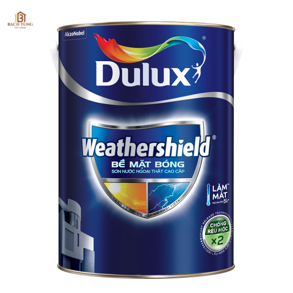 Sơn ngoại thất Dulux Weathershield bề mặt bóng - BJ9