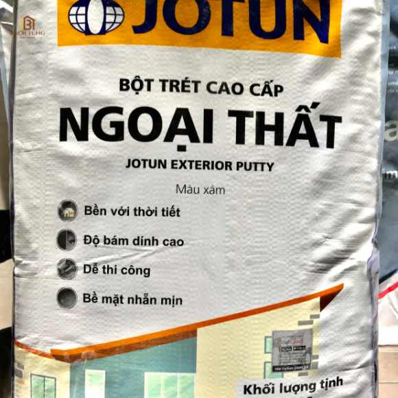 Bột trét tường ngoại thất Jotun Putty - xám 40kg