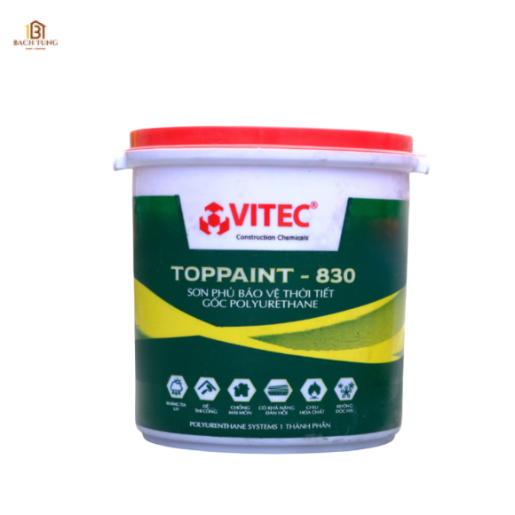 Sơn phủ bảo vệ bền thời tiết gốc Polyurethane VITEC® TOPPAINT-830