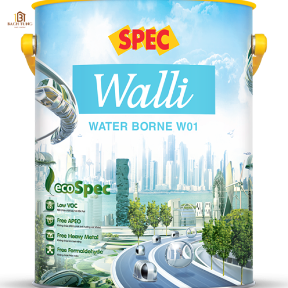 Sơn chống thấm cao cấp đa chức năng Spec Walli Water Borne W01