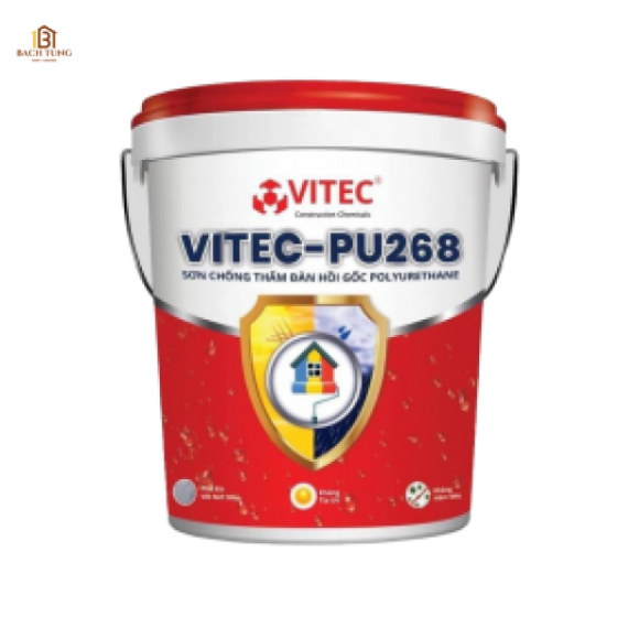 Sơn chống thấm, chống nứt Polyurethane 1K gốc nước đàn hồi cao VITEC® PU-268