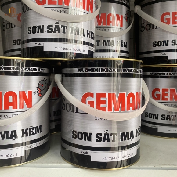 Sơn Dầu Cao Cấp Geman (Dầu Cho Sắt Mạ Kẽm Geman) loại 900gr